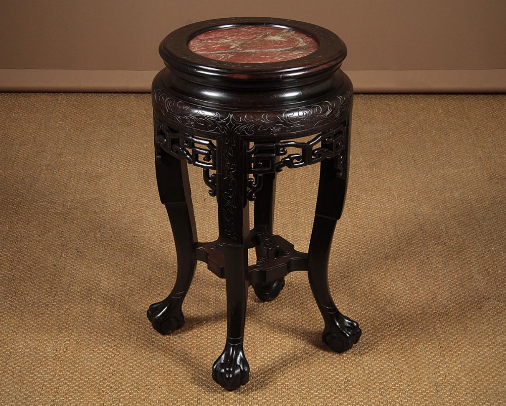Chinese Marble Top Side Table c.1900.