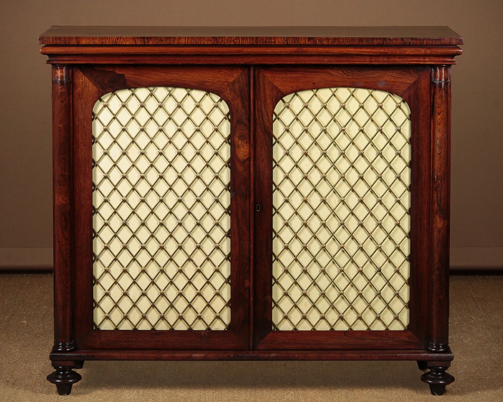 Rosewood Chiffonier Side Cabinet c.1820.
