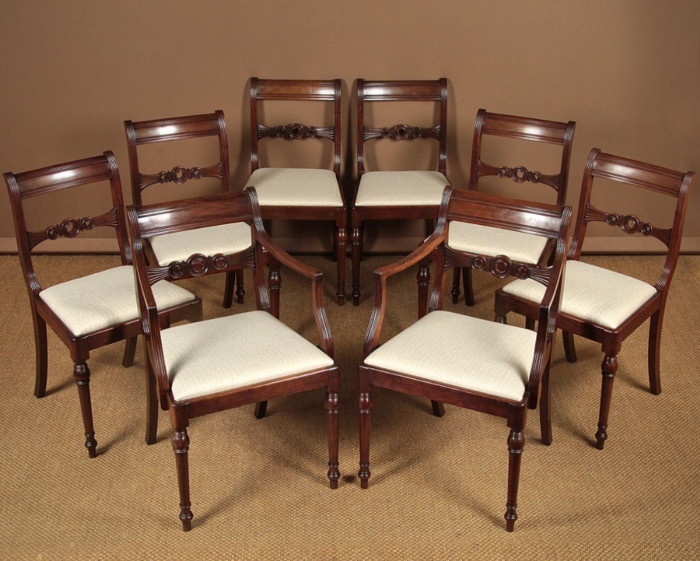 Set of Eight Mahogany Dining Chairs c.1910.