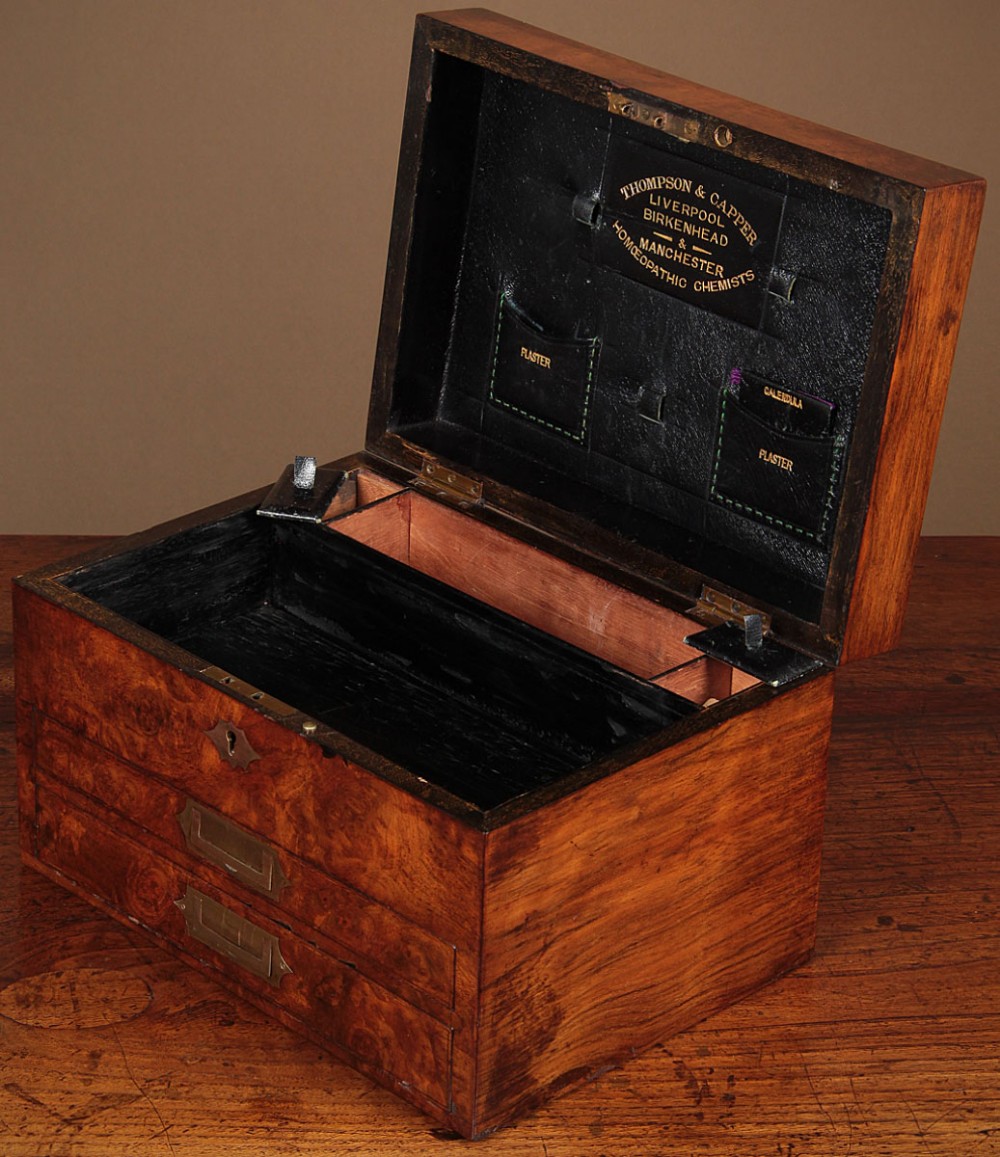 Walnut Medicine Box c.1890.