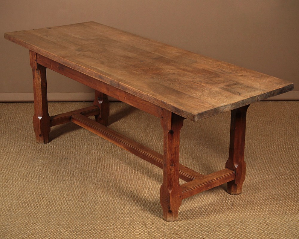 Oak Farmhouse Kitchen Dining Table c.1890.