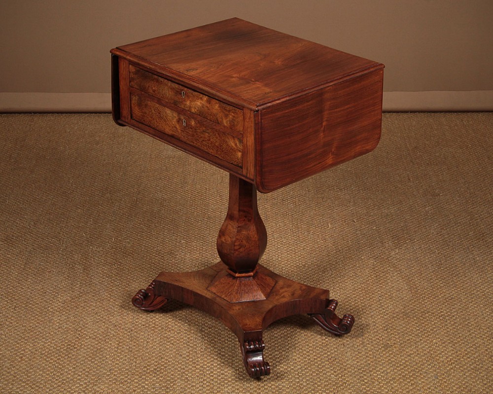 Early 19th.c. Rosewood Drop Leaf Side Table c.1830.