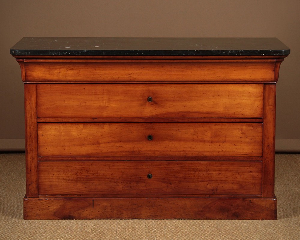 Cherry & Marble Top Commode c.1860