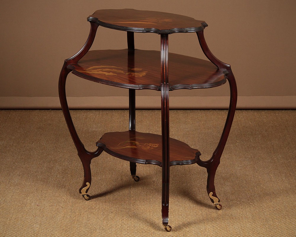 Three Tier Art Nouveau Side Table c.1900.