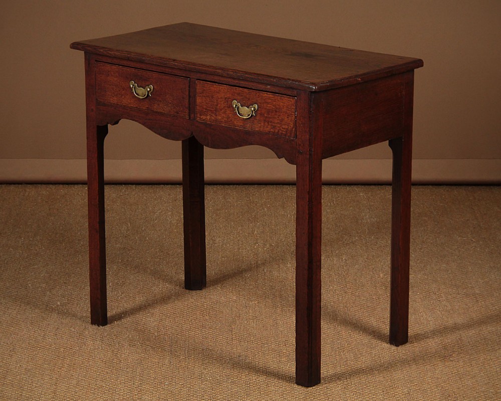 Georgian Oak Lowboy Side Table c.1800