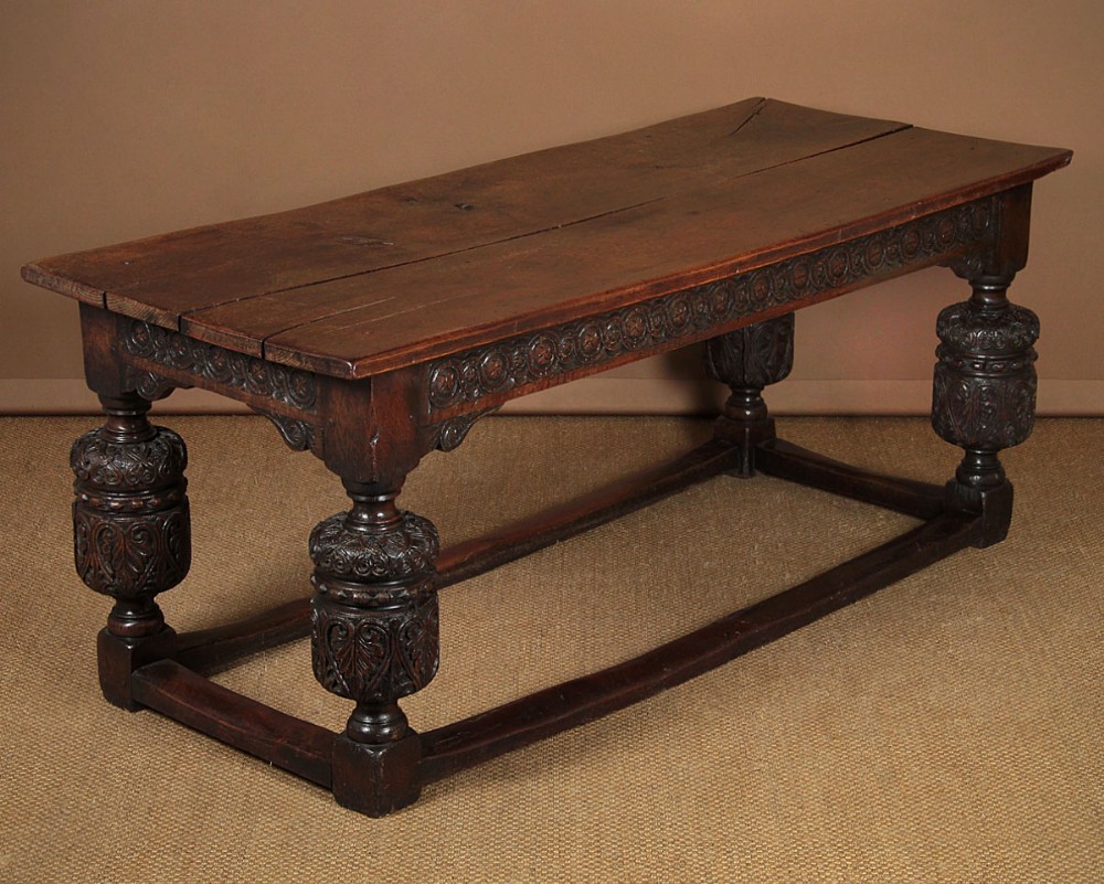 16th.c. Style Oak Refectory Table 