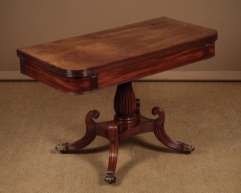 Regency Mahogany Fold Over Supper Table c.1820