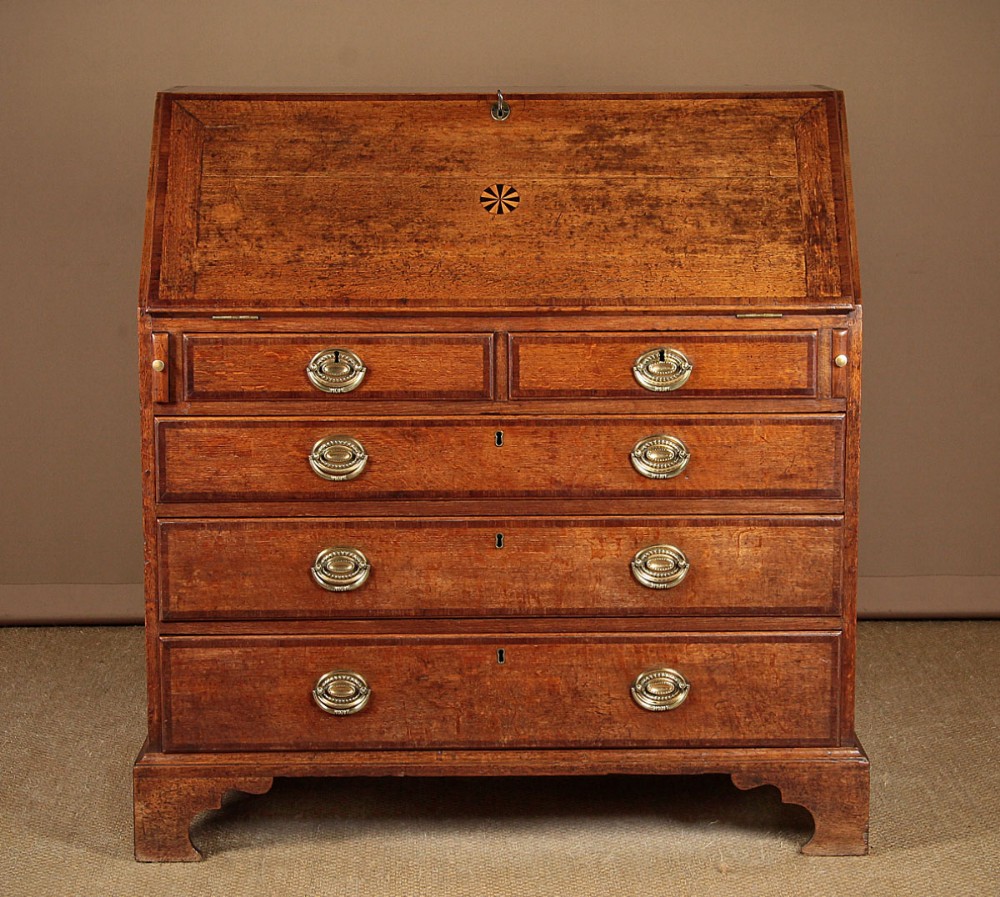 Georgian Oak Bureau c.1800