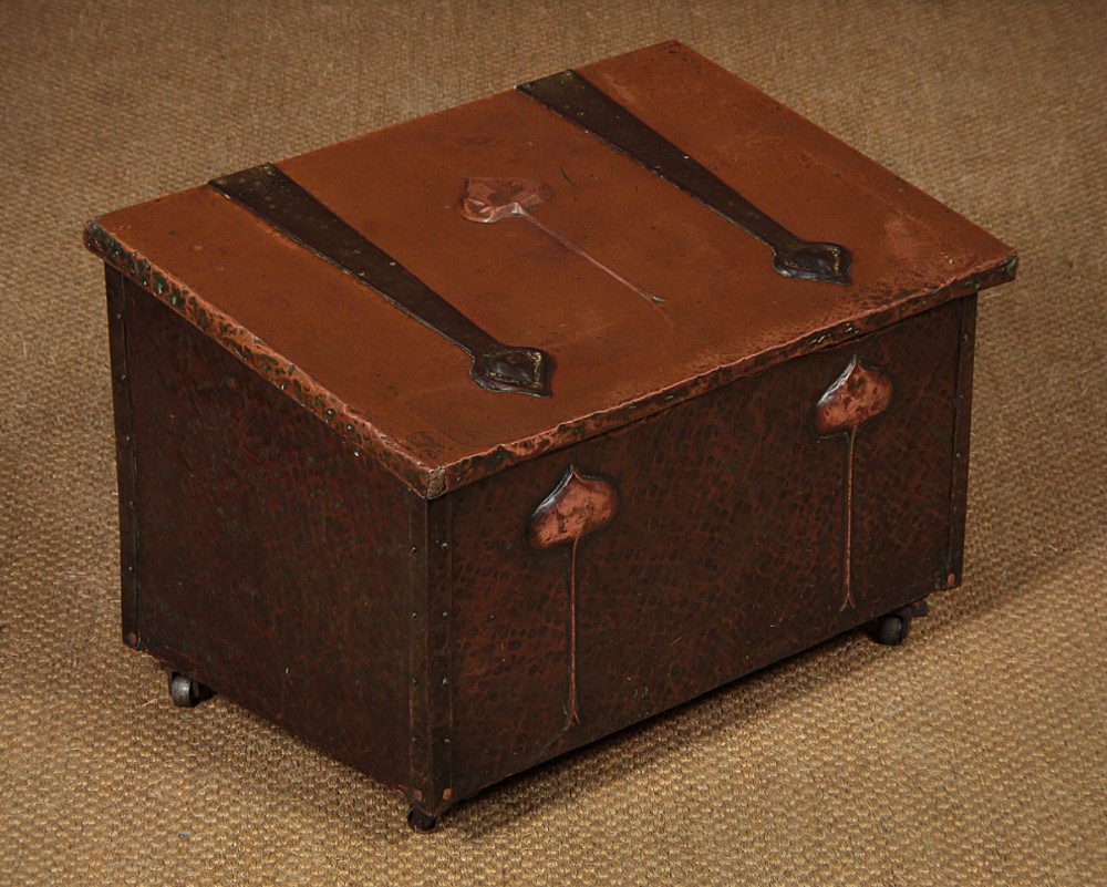 Arts & Crafts Copper Coal Box c.1900