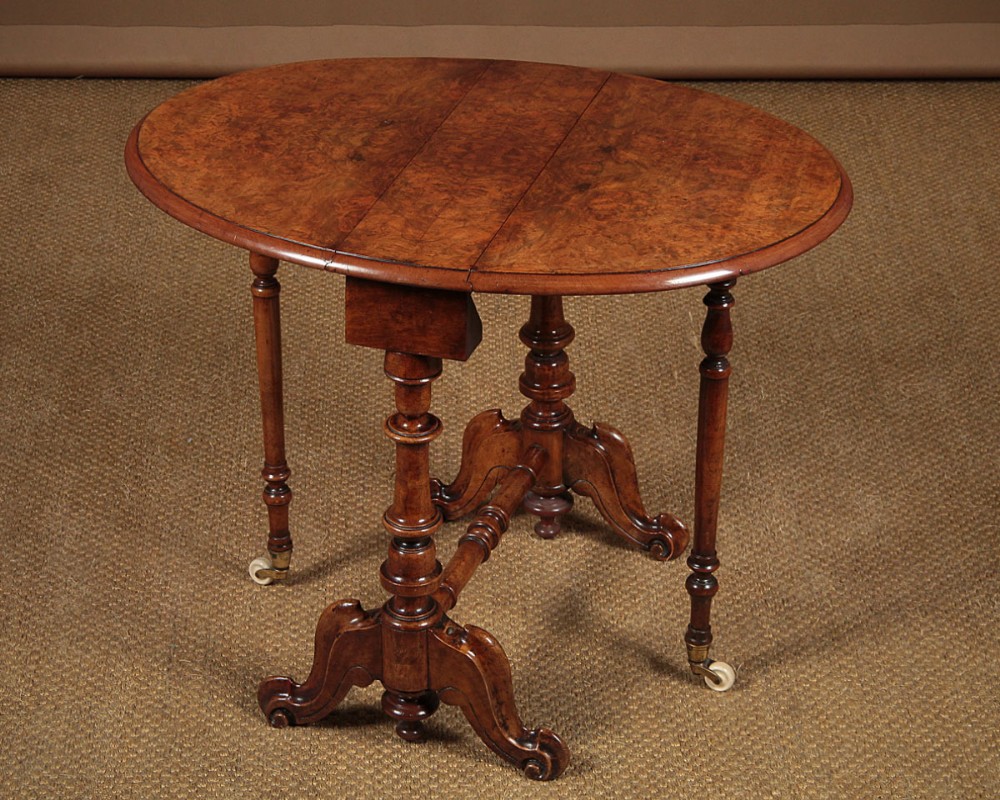 Miniature Walnut Sutherland Table c.1890