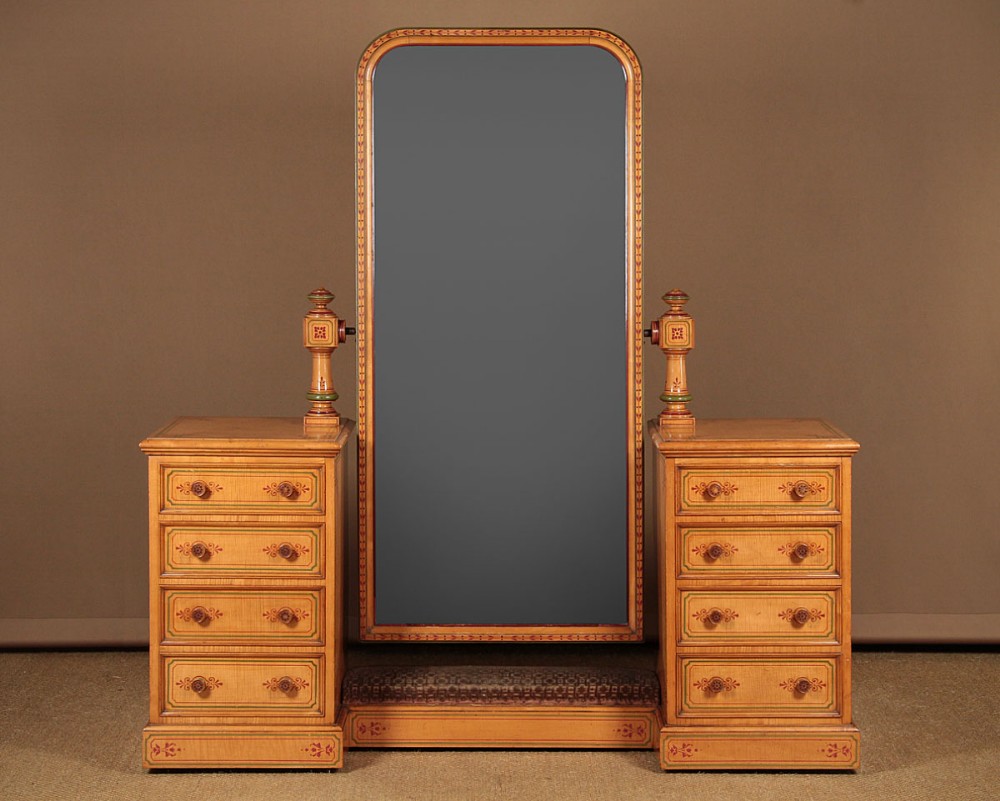  Dressing Mirror & Drawers by Lamb of Manchester c.1850. 