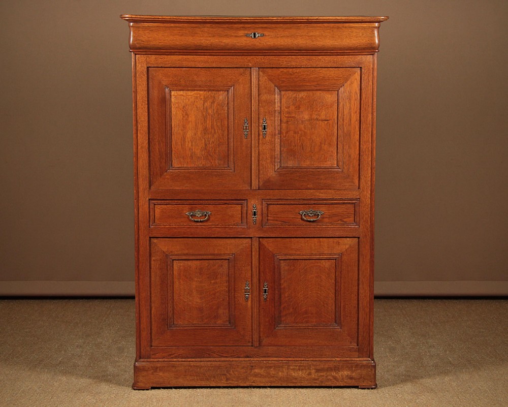 Oak Cabinet with Drawers c.1840