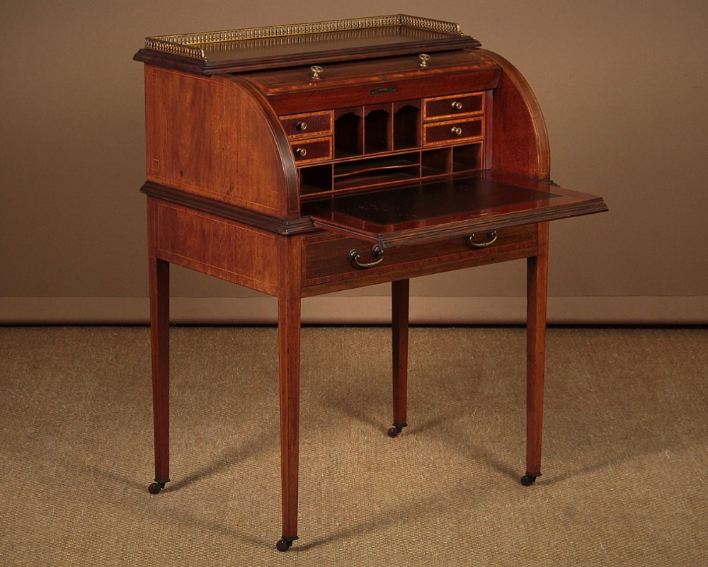 Cylinder Top Writing Desk c.1905