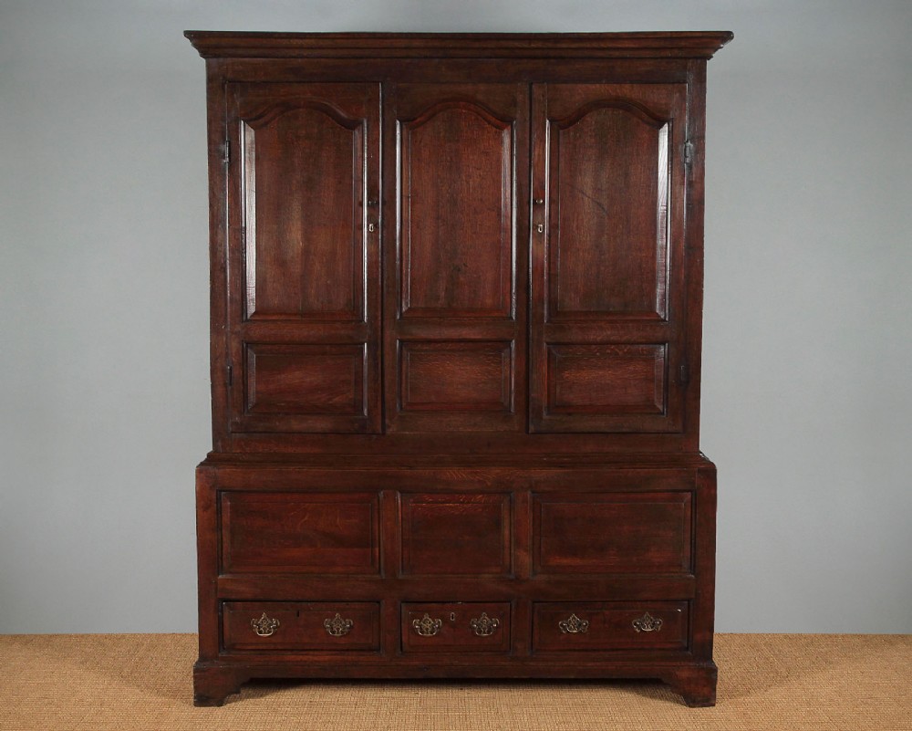 Large Welsh Oak Tack Cupboard c.1780