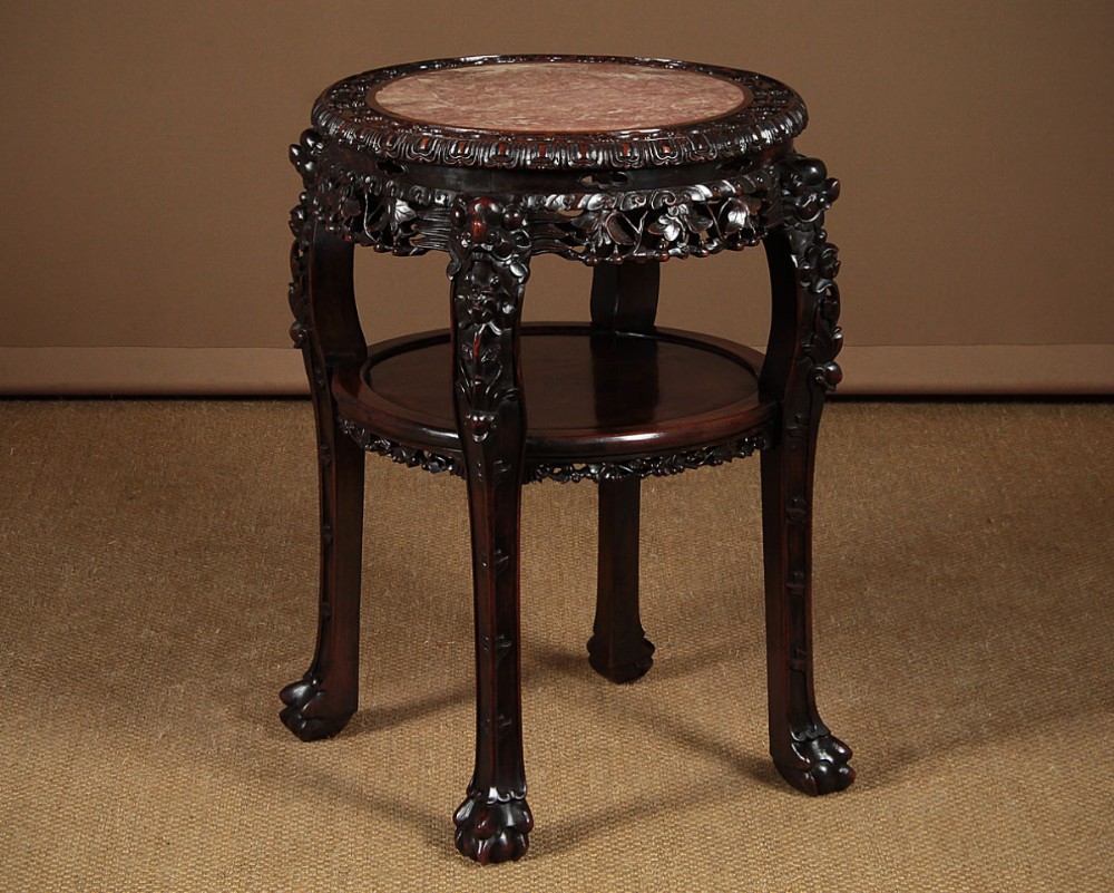 Large Chinese Marble Top Wine Table c.1890