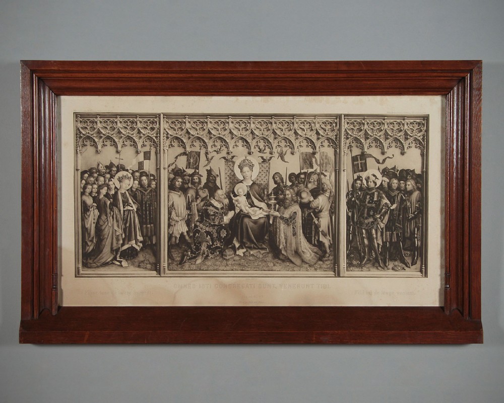 Lithograph Print of the Dormbild Altarpiece c.1904.