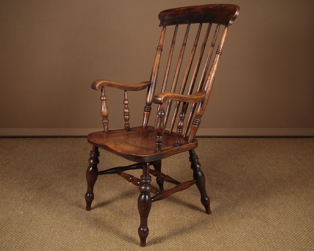 High Back Kitchen Armchair c.1880.