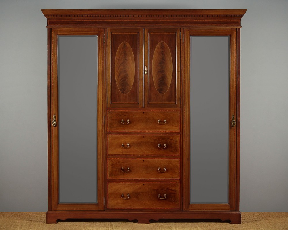 Large Combination Wardrobe c.1910
