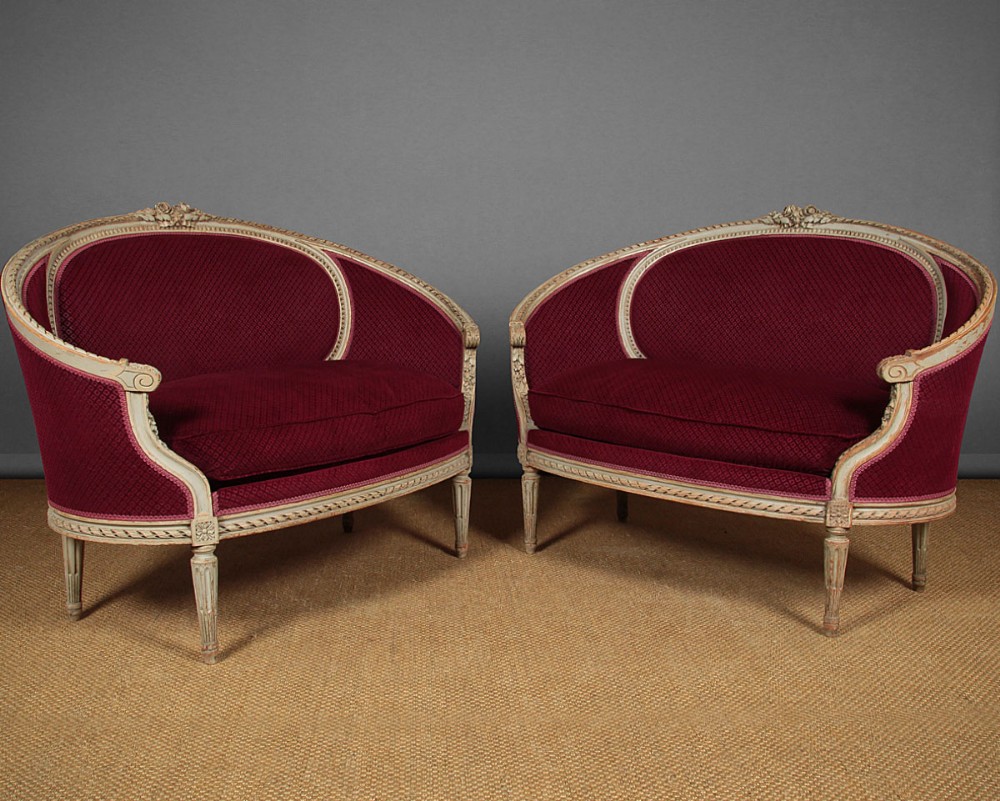 Pair of Louis XVI Style Salon Sofas c.1930.