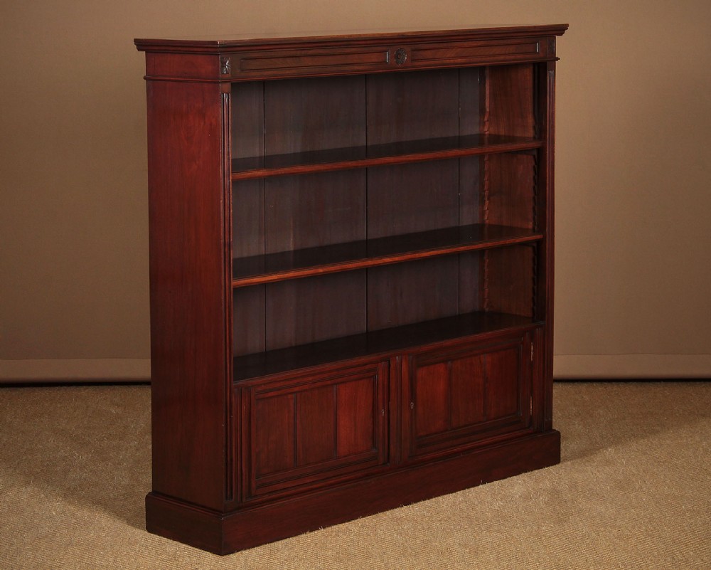 Walnut Open Bookcase c.1910
