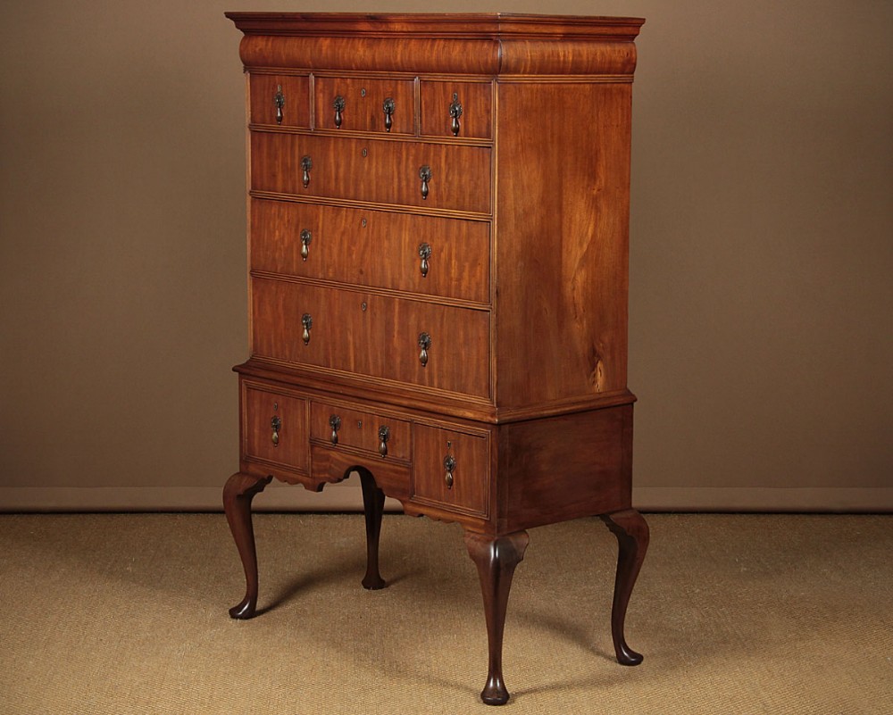 Queen Anne Style Chest on Stand c.1920.