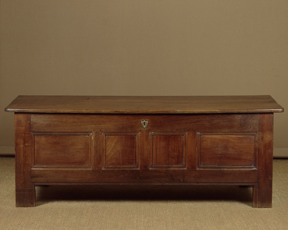 Large Chestnut & Fruitwood Coffer c.1820
