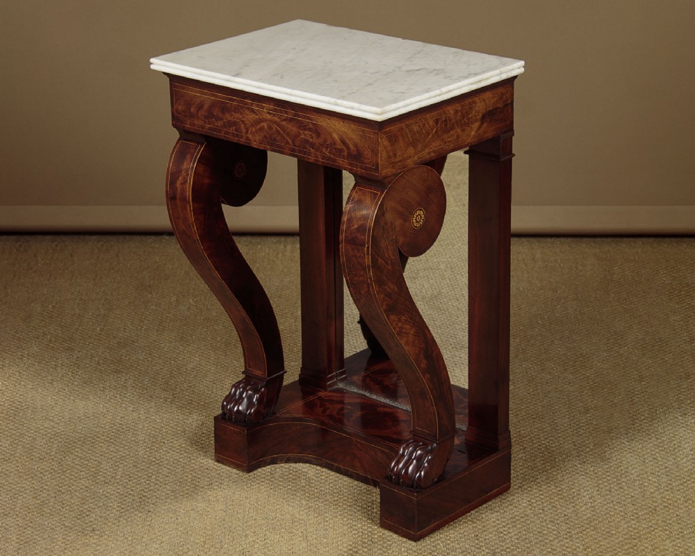Very Small Marble Top Console Table c.1870