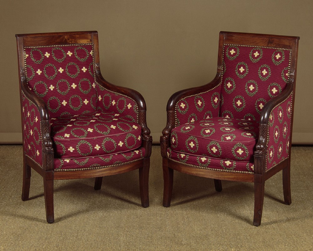 Pair of French Empire Armchairs c.1890