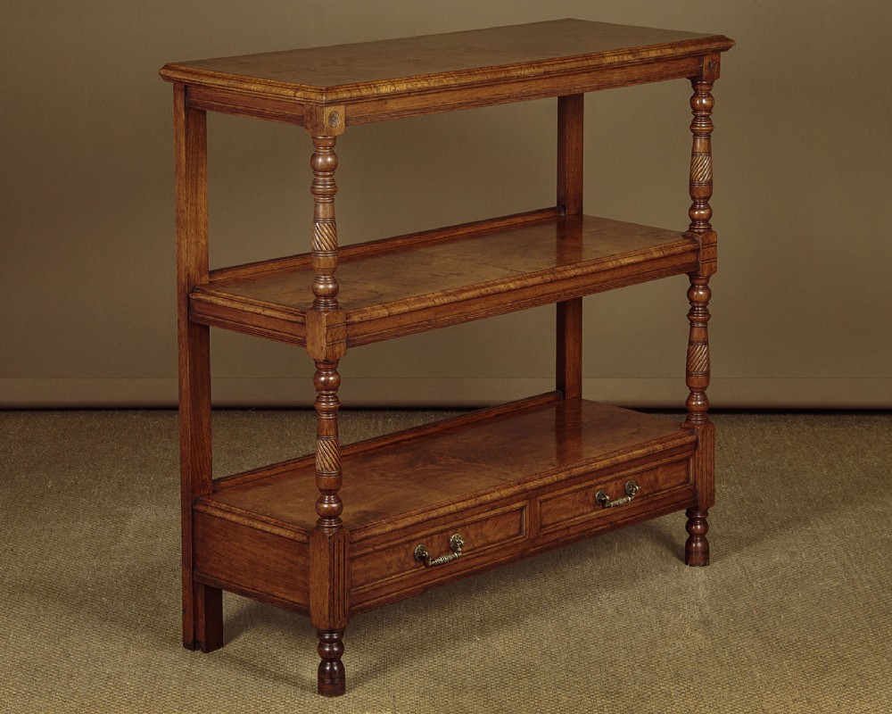 Pollard Oak Dumb Waiter with Drawers c.1870.