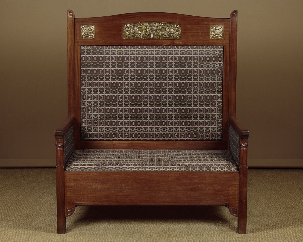 Secessionist High Back Settle c.1910