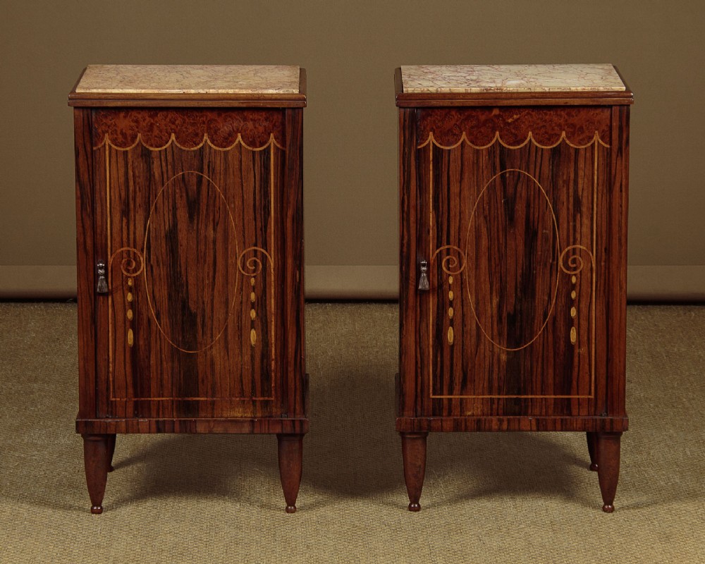 Pair of Art Deco Bedside Cabinets c.1930