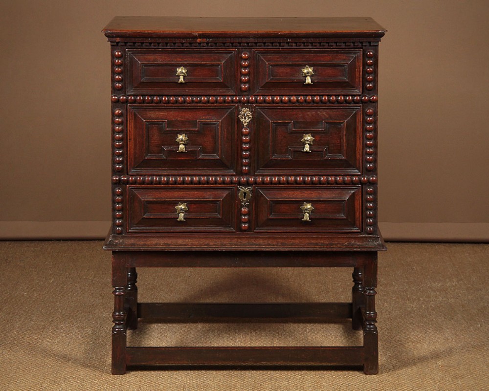 Small Oak Chest on Stand c.1820
