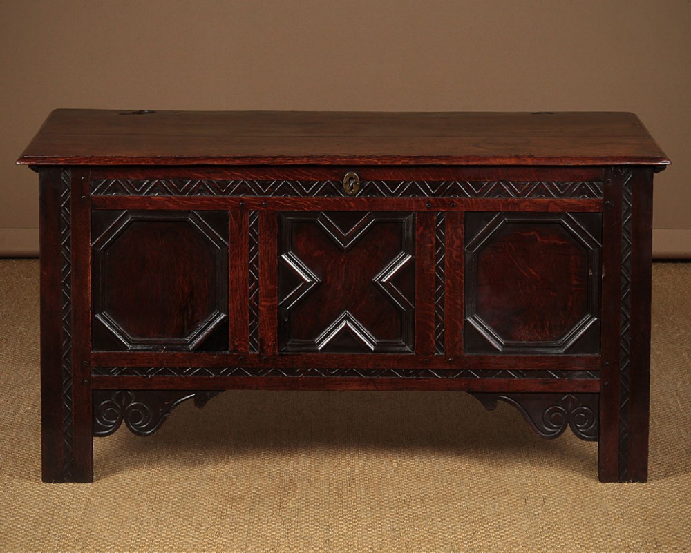 18th.c. Oak Coffer c.1780.