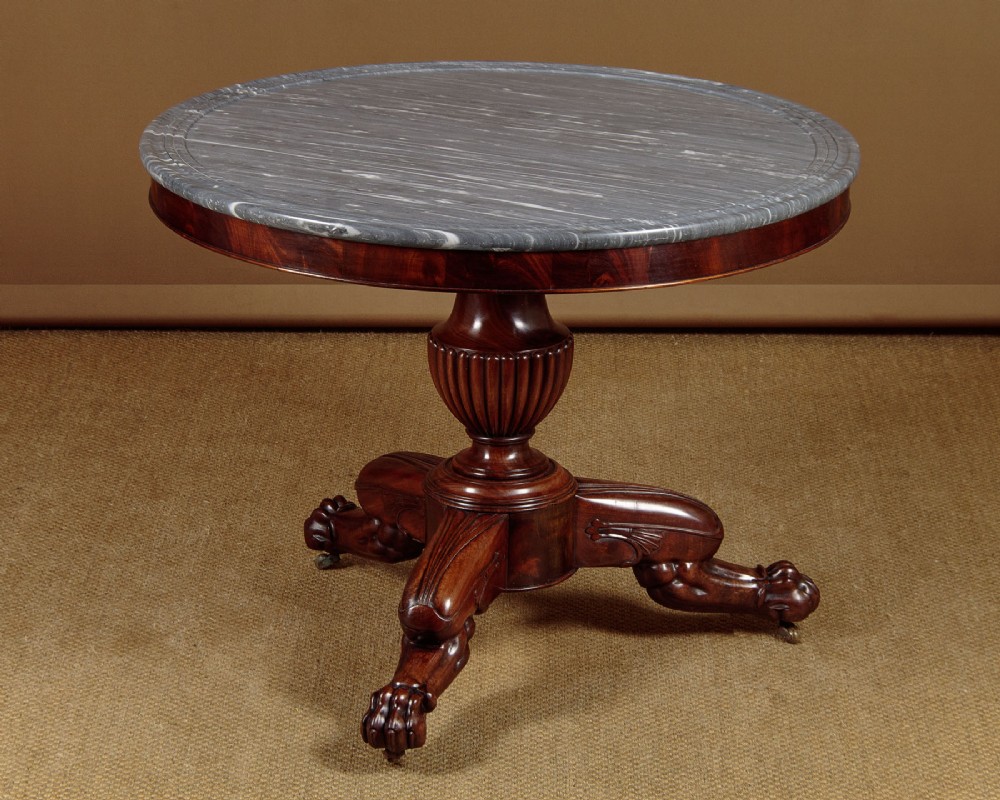 French Empire Marble Top Gueridon Centre Table c.1830