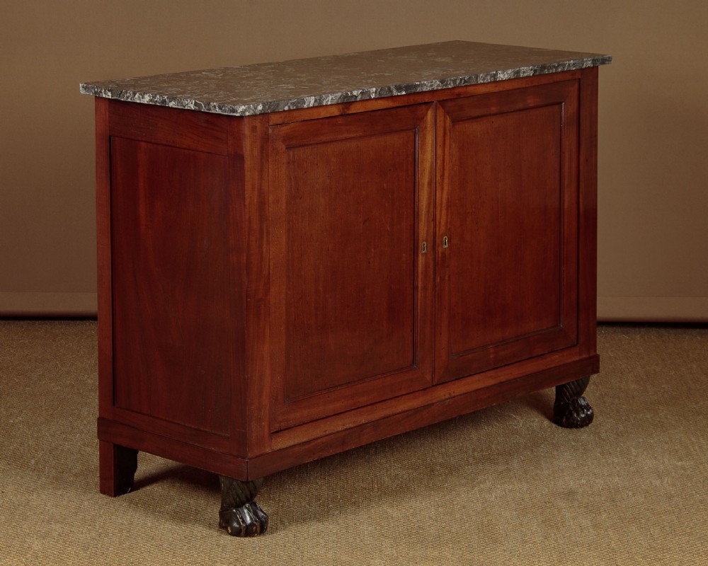 Marble Top Mahogany Side Cabinet c.1830