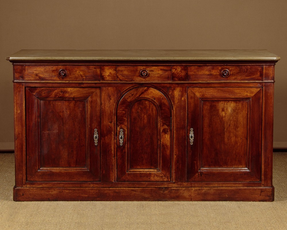 Large French Cherry Wood Sideboard c.1800