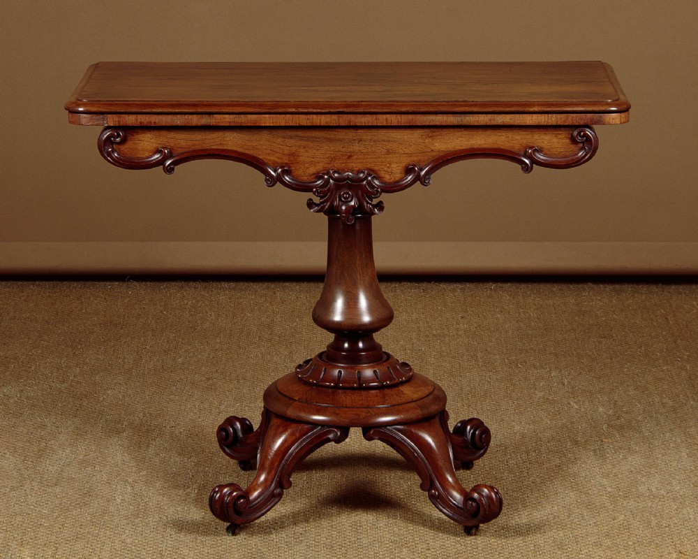 Regency Rosewood Fold Over Supper Table c.1830