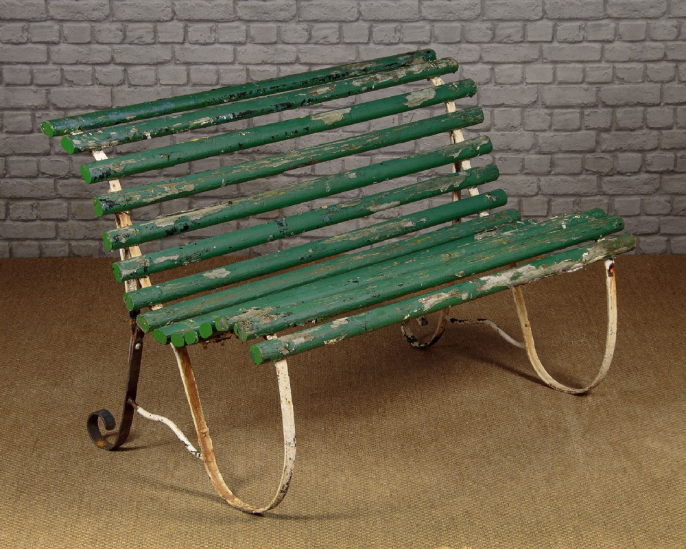 Wrought Iron Garden Bench c.1910