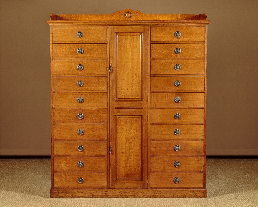 Large Oak Filing Cabinet c.1910.