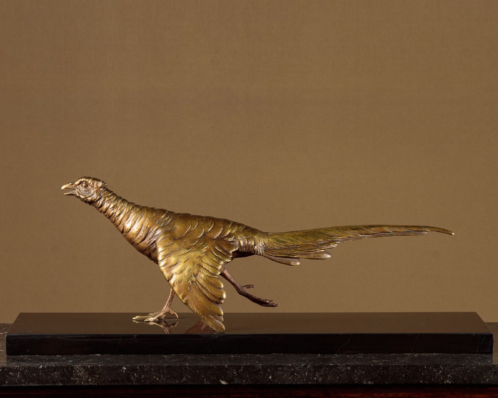 Bronze Sculpture of a Pheasant c.1930