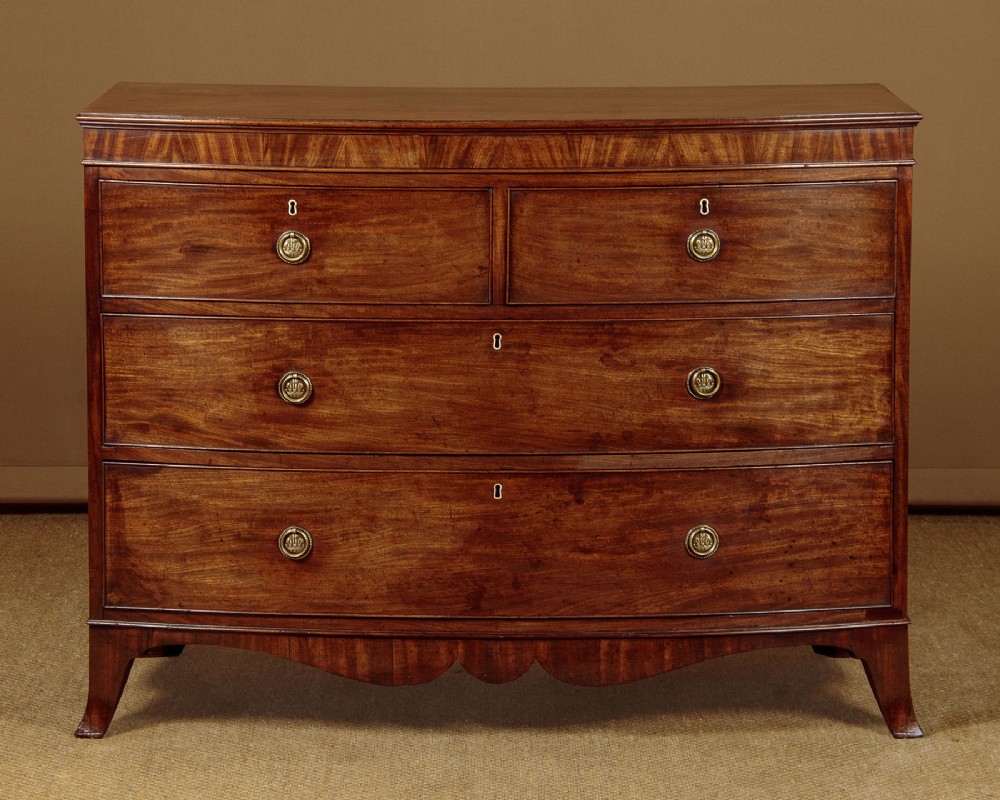 Bow Front Mahogany Chest of Drawers c.1820