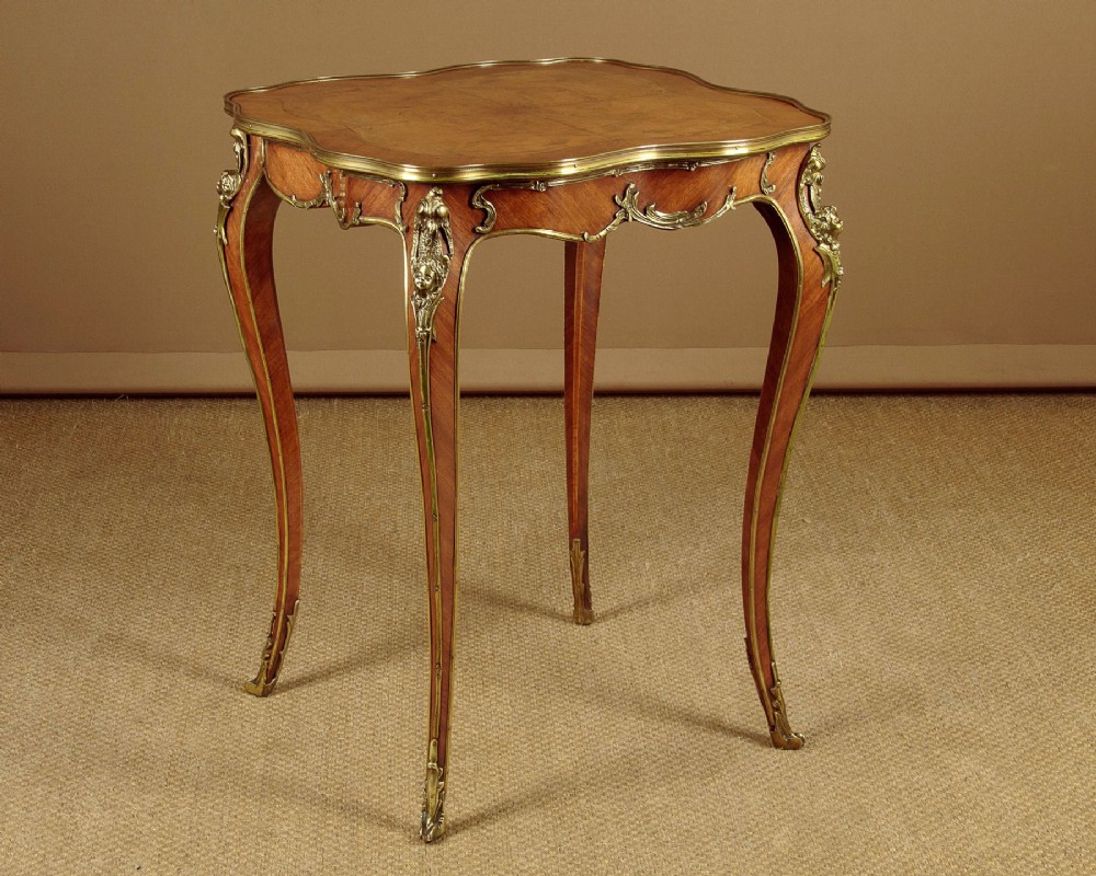 Brass Mounted Wine Table c.1910