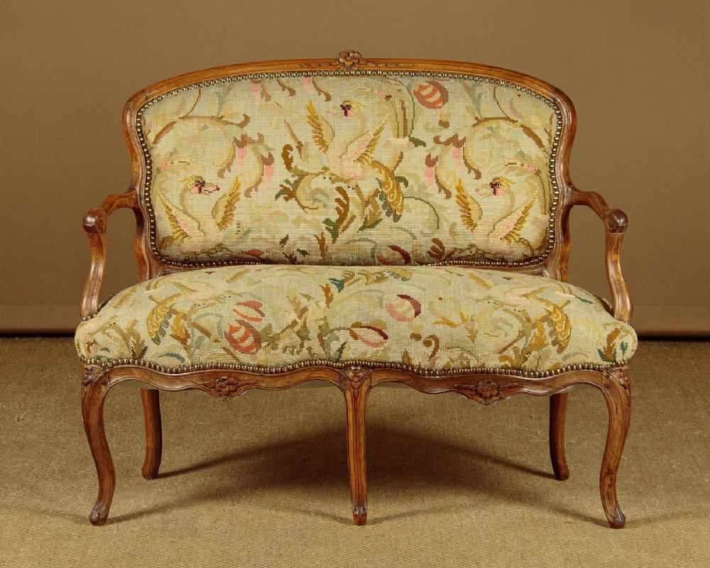 Small Walnut Couch c.1910