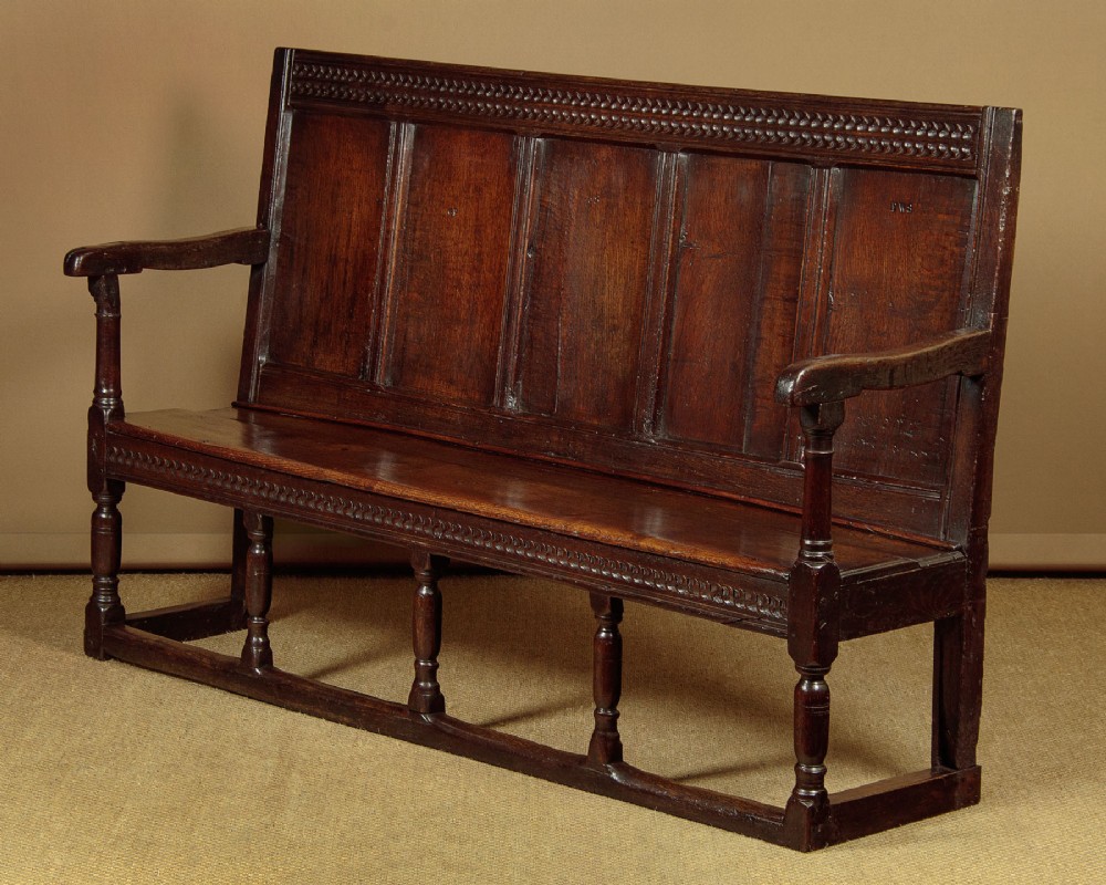 17th.c Oak Settle c.1680