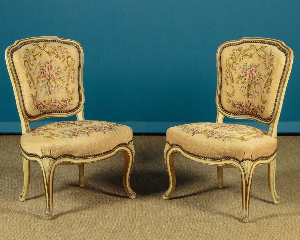 Pair of Painted Side Chairs c.1930