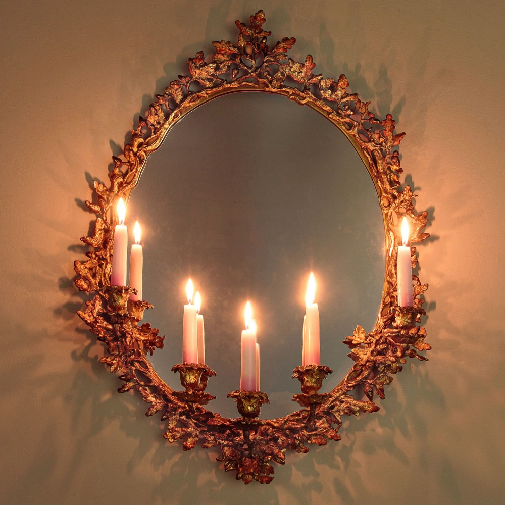Gilt Bronze Girandole Mirror c.1880