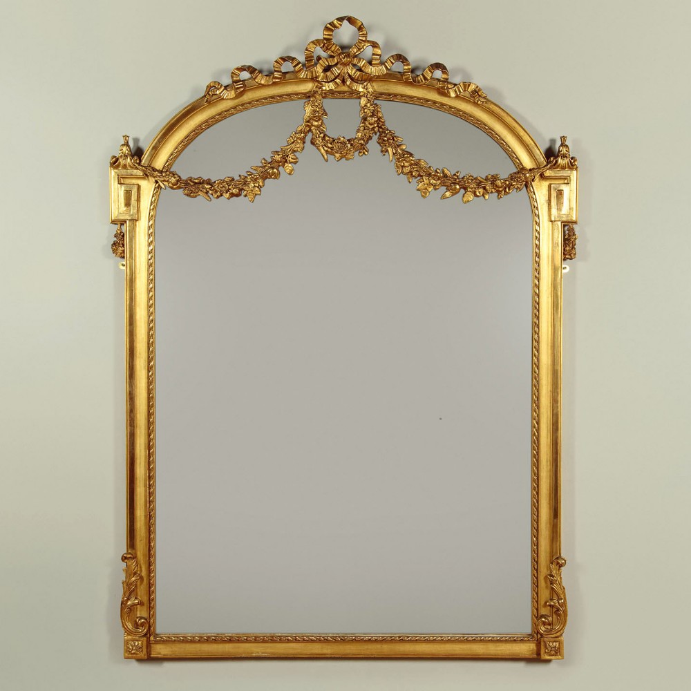 Large Gilt Overmantle Mirror c.1890