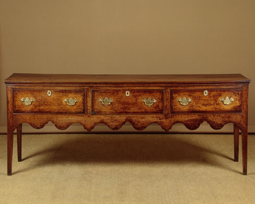 Georgian Oak Dresser Base c.1800