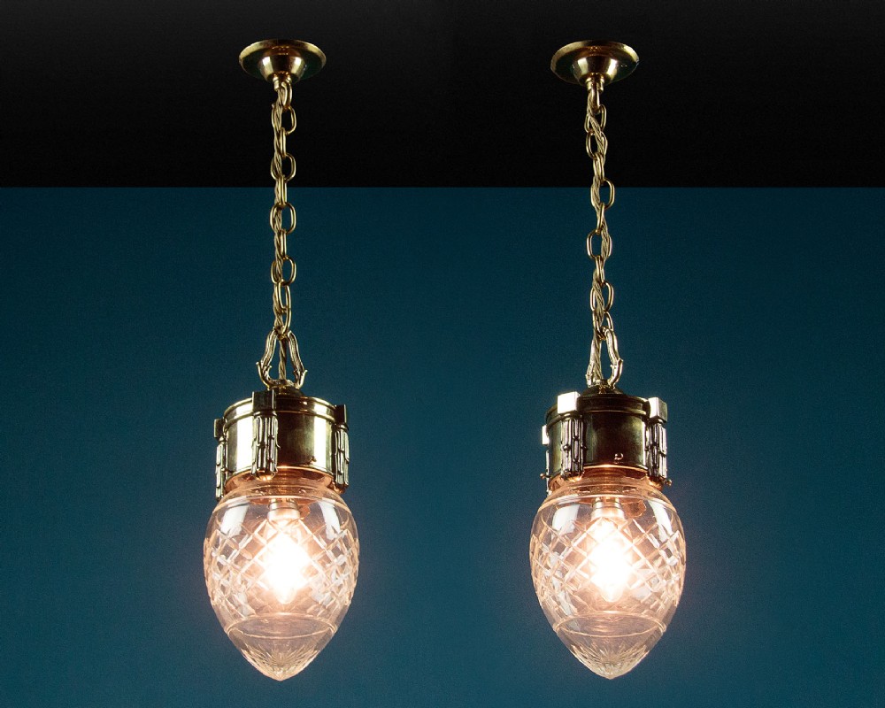 Pair of Small Hanging Lights c.1930