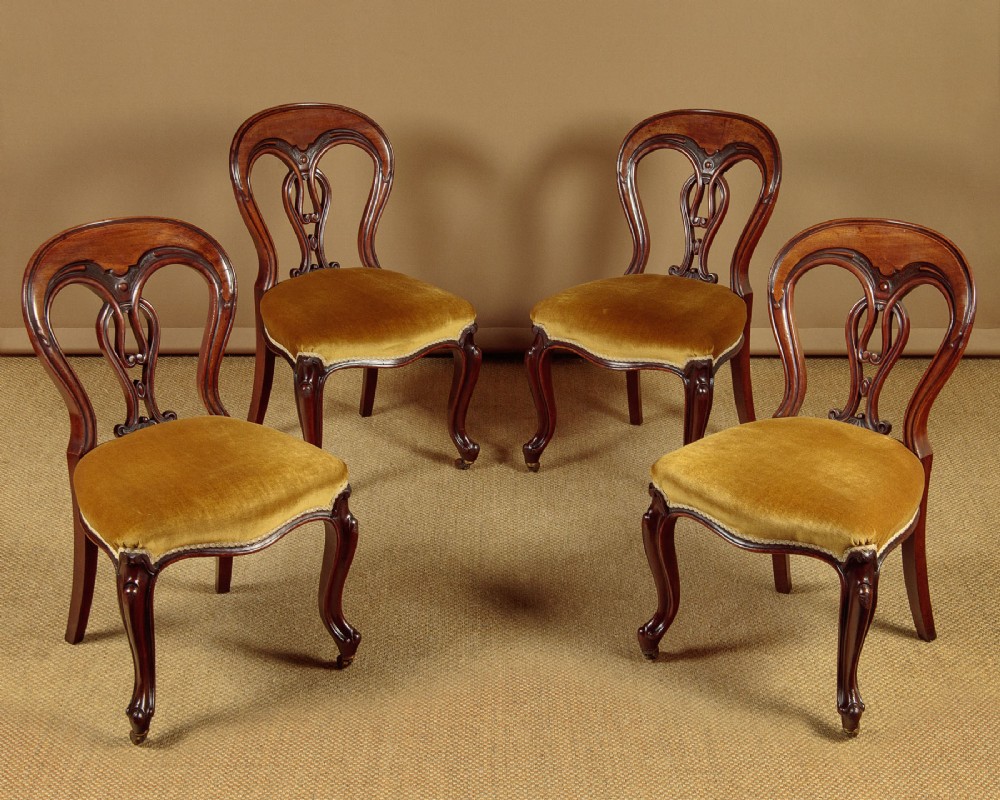 Set of Four Mahogany Dining Chairs c.1880